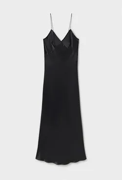 Deco Rouleau Dress Black