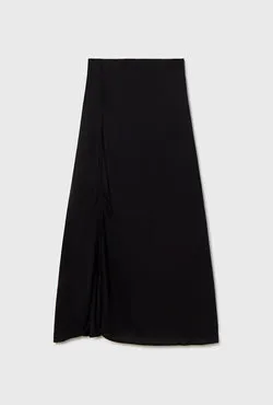 Jersey Modal Ruched Skirt Black