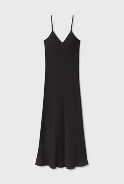 90S Slip Dress Coral Jacquard