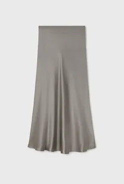 Long Bias Cut Skirt Moon