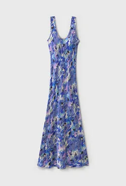 Scoop Neck Dress Cornflower Floral
