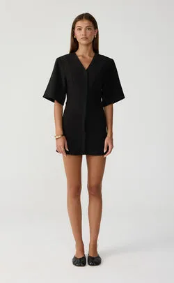 Meetings Mini Dress (Black)