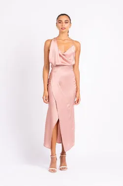 MUSE DRESS IN DUSTY ROSE