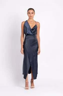 MUSE DRESS IN NAVY