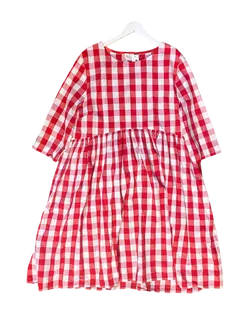 Size XXL | Kingston Dressmaking Cotton Check Midi Dress