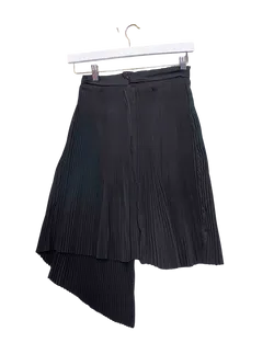 Size S | Magdalena Velevska Pleated Asymmetric Skirt
