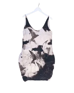 Size M | Diesel Silk Birds Mini Dress