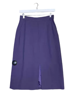 Size 12 (M) | Max Mara Purple Wool Pencil Skirt