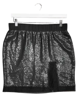 Size M | Diane von Furstenberg Silk Sequin Mini Skirt