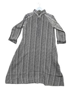 Size S | Evas Sunday Linen Raven Striped Luna Dress NWT
