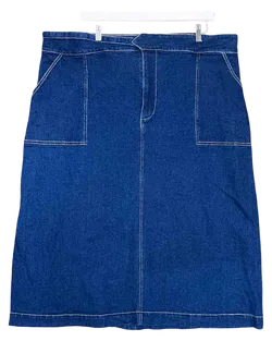 Size 22 | Nancybird Blue Denim Midi Skirt