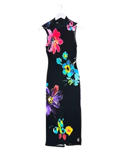 Size L | Desigual Floral Stretch Maxi Dress