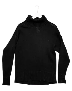 Size 8 | Ena Pelly Black Wool Blend Turtle Neck Jumper