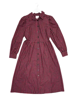 Size M | Obus Cotton/Linen Gingham Midi Dress NWT