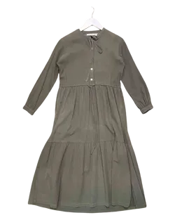 Size 6 | Handsom Olive Tiered Midi Dress