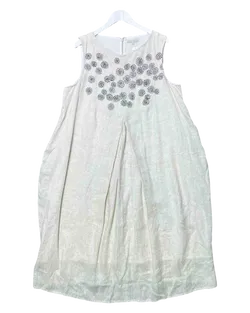 Size 16 (2XL) | Megan Salmon Oatmeal Swirl Midi Dress