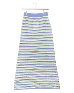Size 6 | Sabo Blue Erin Cotton Knit Skirt