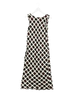 Size XS | Alpha60 Plaid Hemp Midi Dress
