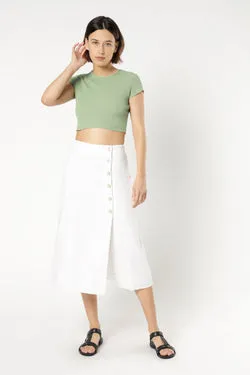 KORA LINEN MIDI SKIRT