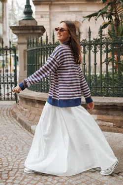 Christine Maxi Skirt - White