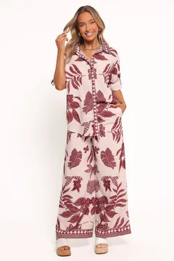 Karva Pant - Leaf Print