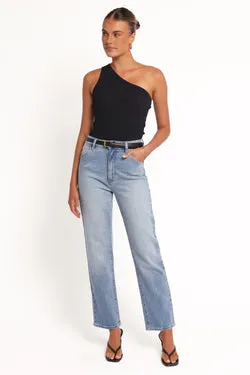 Rollas Original Straight Jeans - Brad Blue