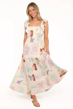 Brandi Maxi Dress - Lilac Floral