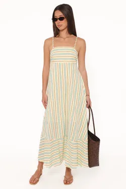 Brea Maxi Dress - Green Stripe