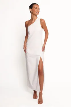 Chandler One Shoulder Maxi Dress - White
