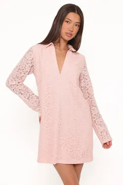 Cidel Mini Dress - Pink Lace