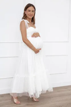 Floret Midi Dress - Off White