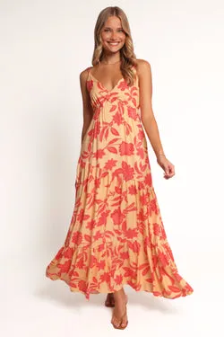 Forbes Maxi Dress - Red Floral