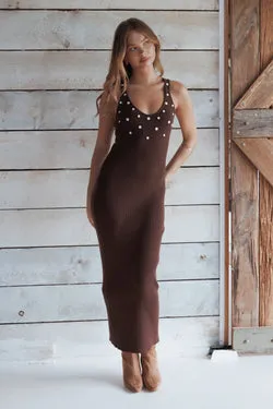 Gabby Maxi Dress - Brown