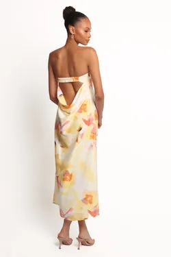 Hydra Maxi Dress - Yellow Floral