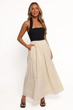 Jayden Maxi Dress - Black Cream