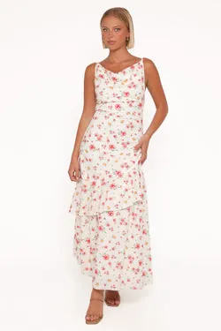 Jessamine Maxi Dress - Ivory Floral