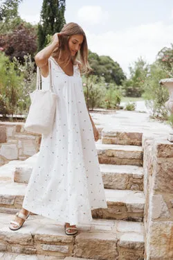Laurita Maxi Dress - White Floral