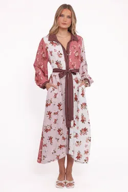 Maiden Long Sleeve Midi Dress - First Blush