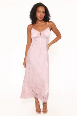 Melita Lace Maxi Dress - Pink