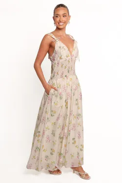 Reverie Maxi Dress - Purple Ditsy Floral