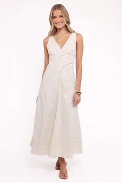 Saffron Midi Dress - Ivory