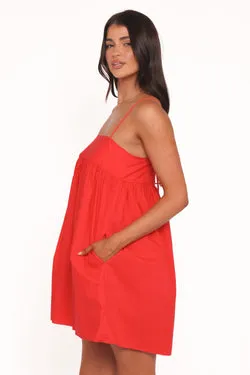 Serina Mini Dress - Red