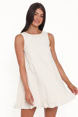 Zena Mini Dress - Cream