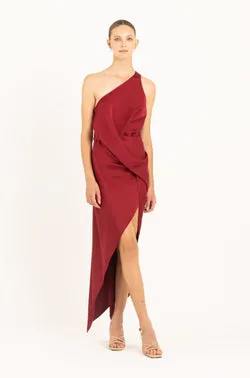 PHILLY DRESS IN BLACK CHERRY