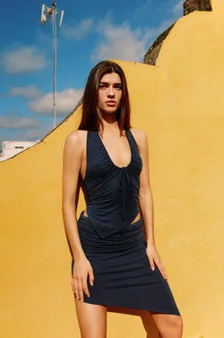 Pia Skirt | Navy