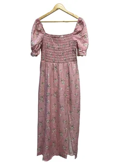 & Other Stories Pink Floral Dress 42