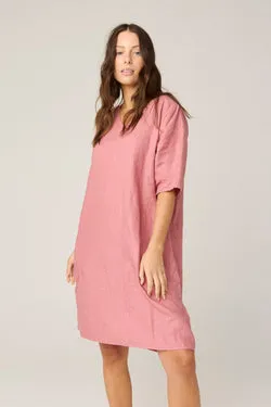PLAZA DRESS - SALMON