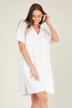POLO DRESS - BLANC