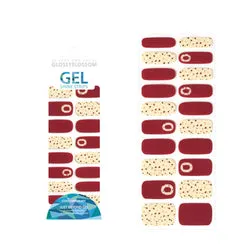 Gel Nail Strips - Red Bean Donut
