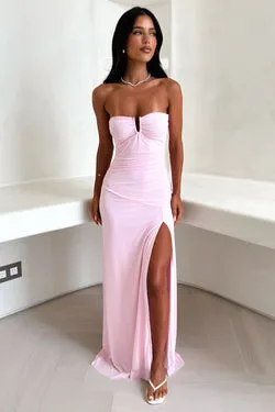Renesmee Strapless Maxi Dress - Pink